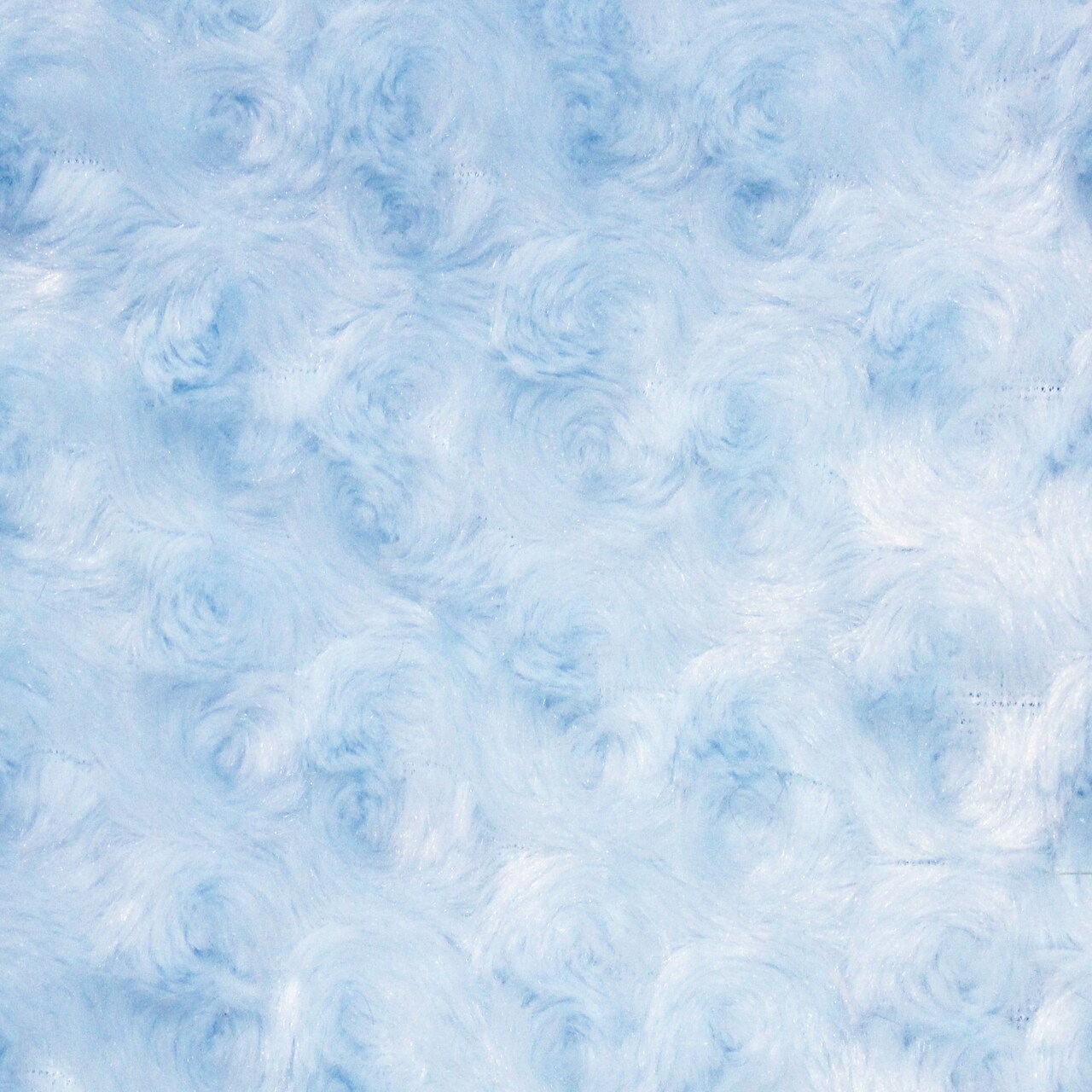 1 Yard Baby Blue Minky Fabric Rose Swirl 58/60" Width Embossed for Baby Blankets & Luxury Decor